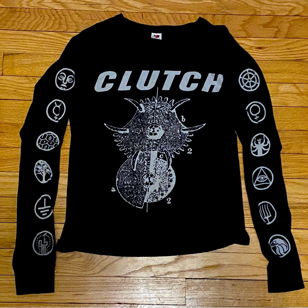 CLUTCH rock band long sleeve black t-shirt.